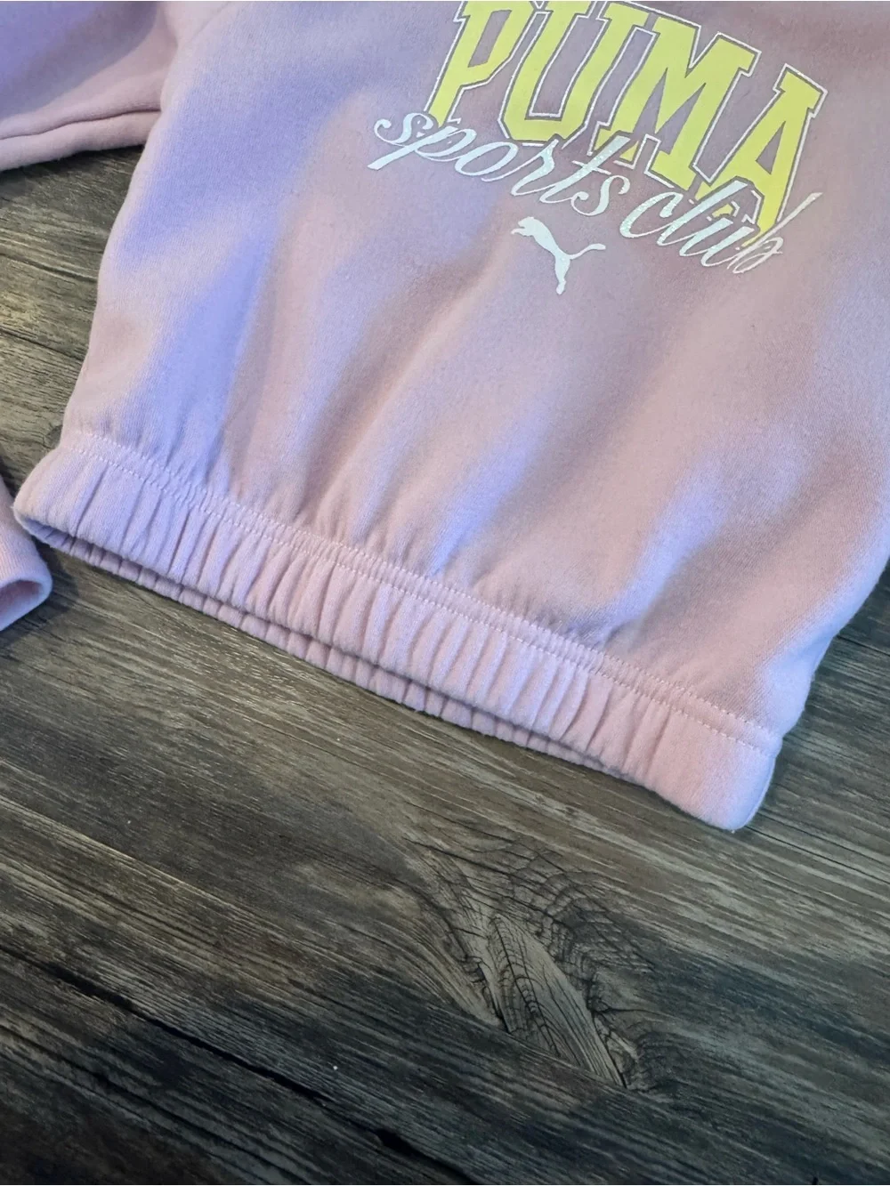 Puma Pink Girls' Sports Club Sweatshirt & Shorts Set - Picture 6 of 8